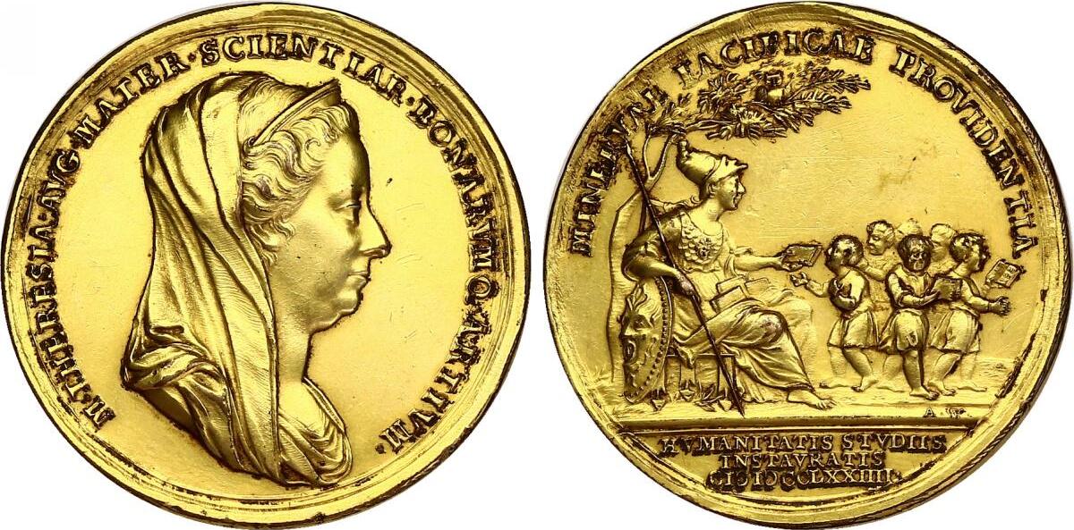 Lieblingsstück der Woche: Cu-Medaille 1774 "Auf das erneuerte und verbesserte lateinische Schulwesen" - 