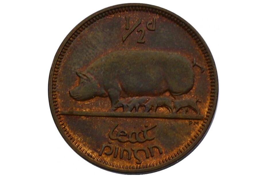 1/2 Penny 1933 "Schwein"KM.2  f.stgl.     RR