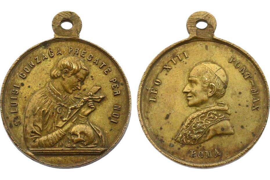 Me-Medaille o.J. "S. Luigi Gonzaga" ss+