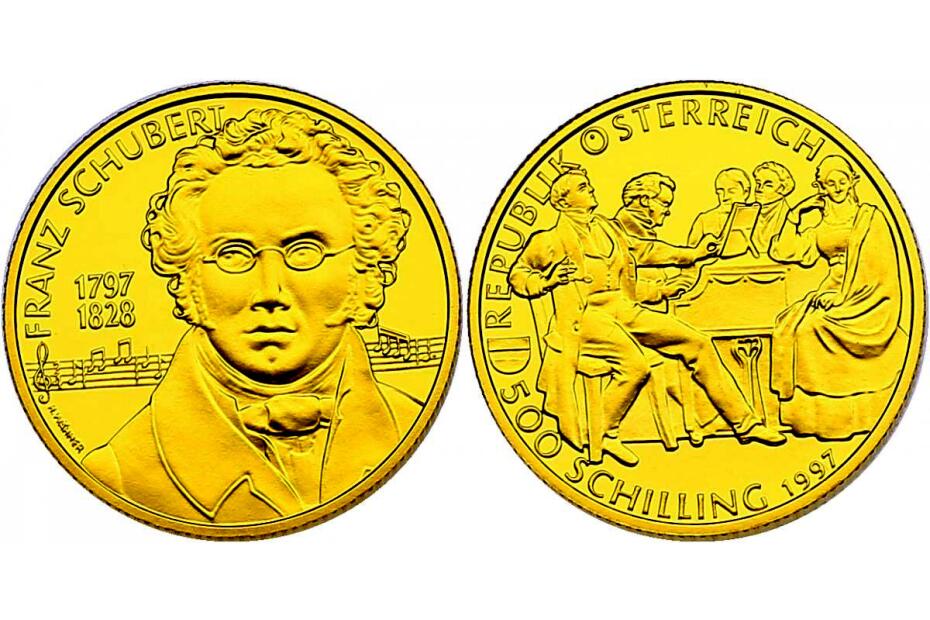 500 Schilling 1997 "Franz Schubert" pp